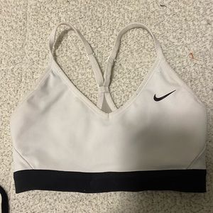 White Nike sports bra- small